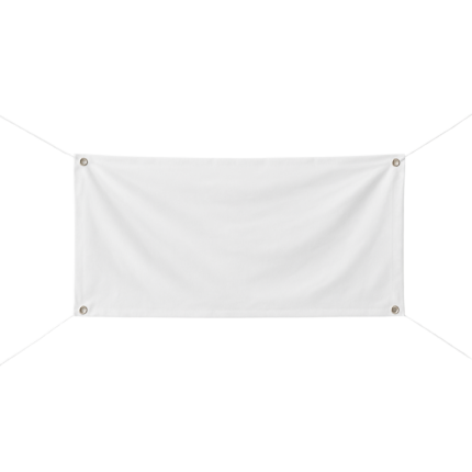 Hvidt PVC banner 300x100 cm til studentervogn – Nicedrive