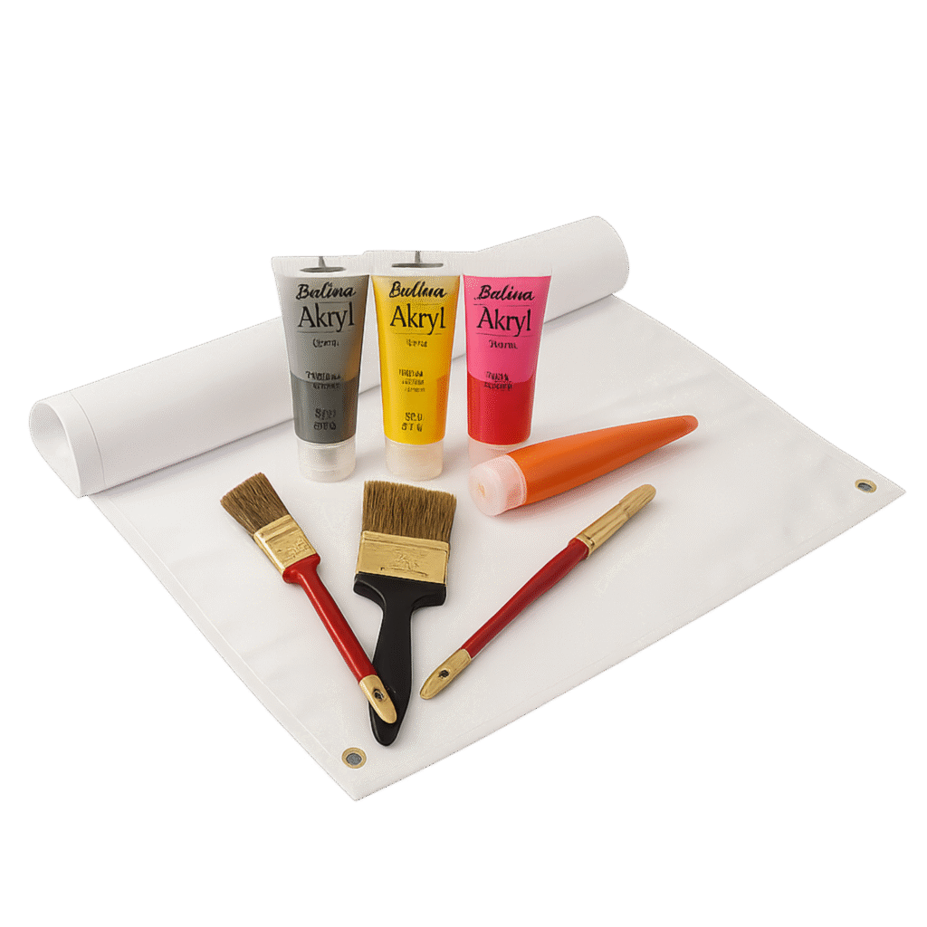 Bannerpakke til studenterkørsel med maling og strips