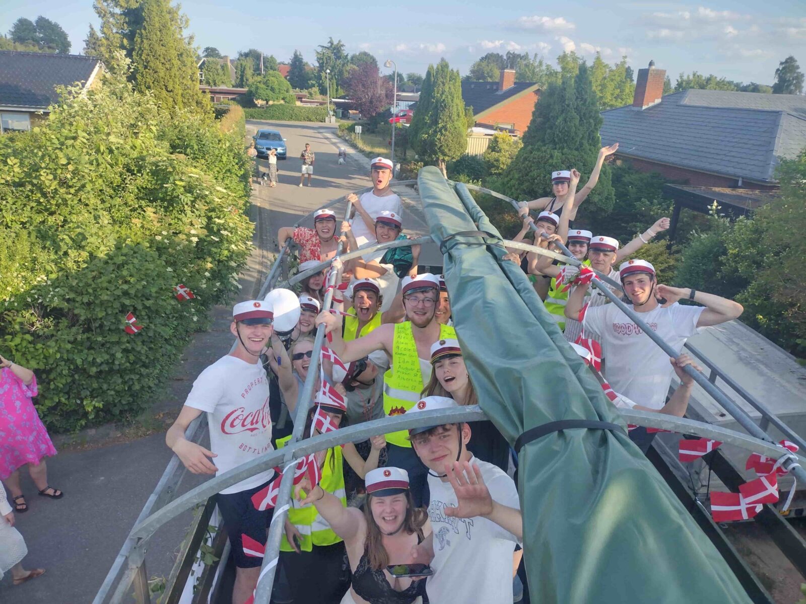 Studenterkørsel København med Nicedrive - udsigt fra studentervognen